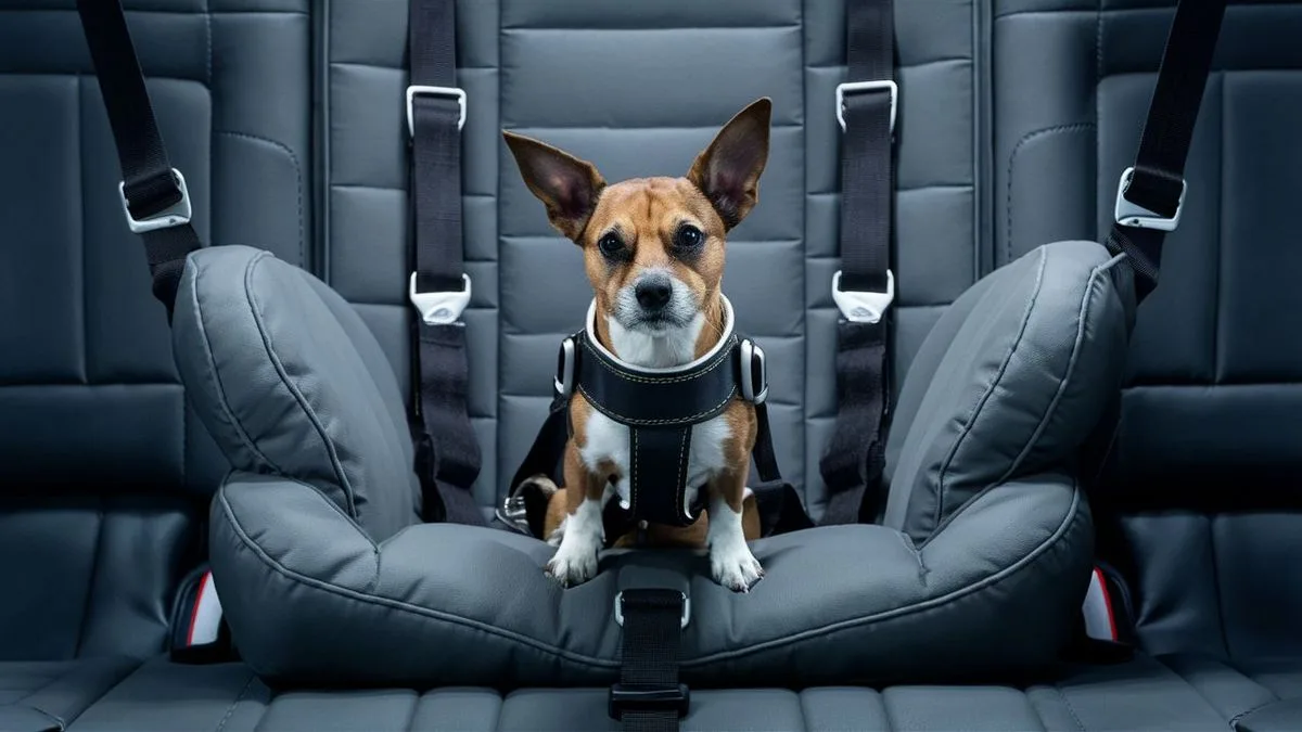 Bezpieczny fotelik dla psa do samochodu